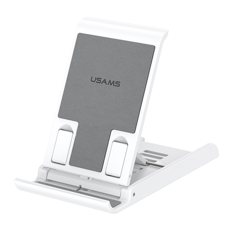 USAMS US-ZJ073 Universal Phone Tablet Desktop Stand Multi-Angle Adjustable Foldable Tabletop Phone Holder Bracket USAMS US-ZJ073 Universal Phone Tablet Desktop Stand Multi-Angle Adjustable Foldable Tabletop Phone Holder Bracket